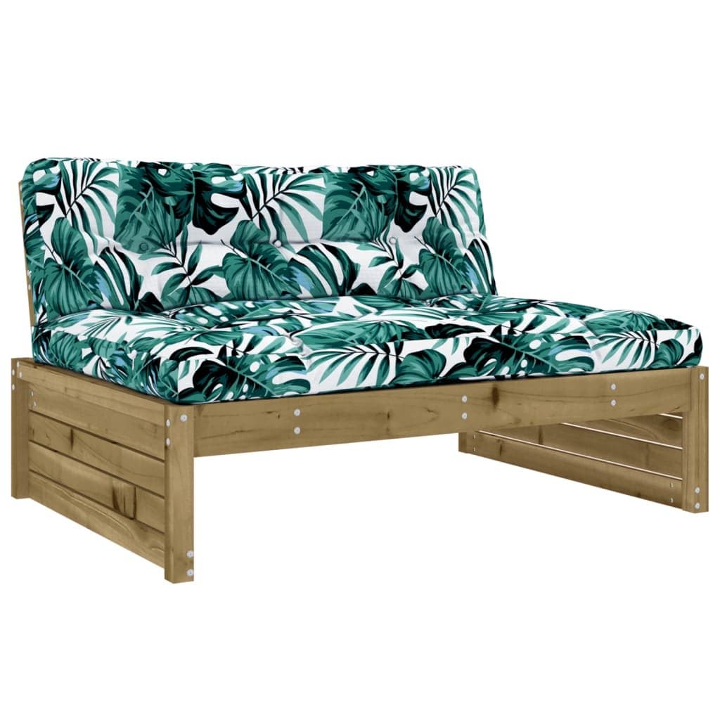 5-Piece Outdoor Wooden Garden Lounge Set with Cushions