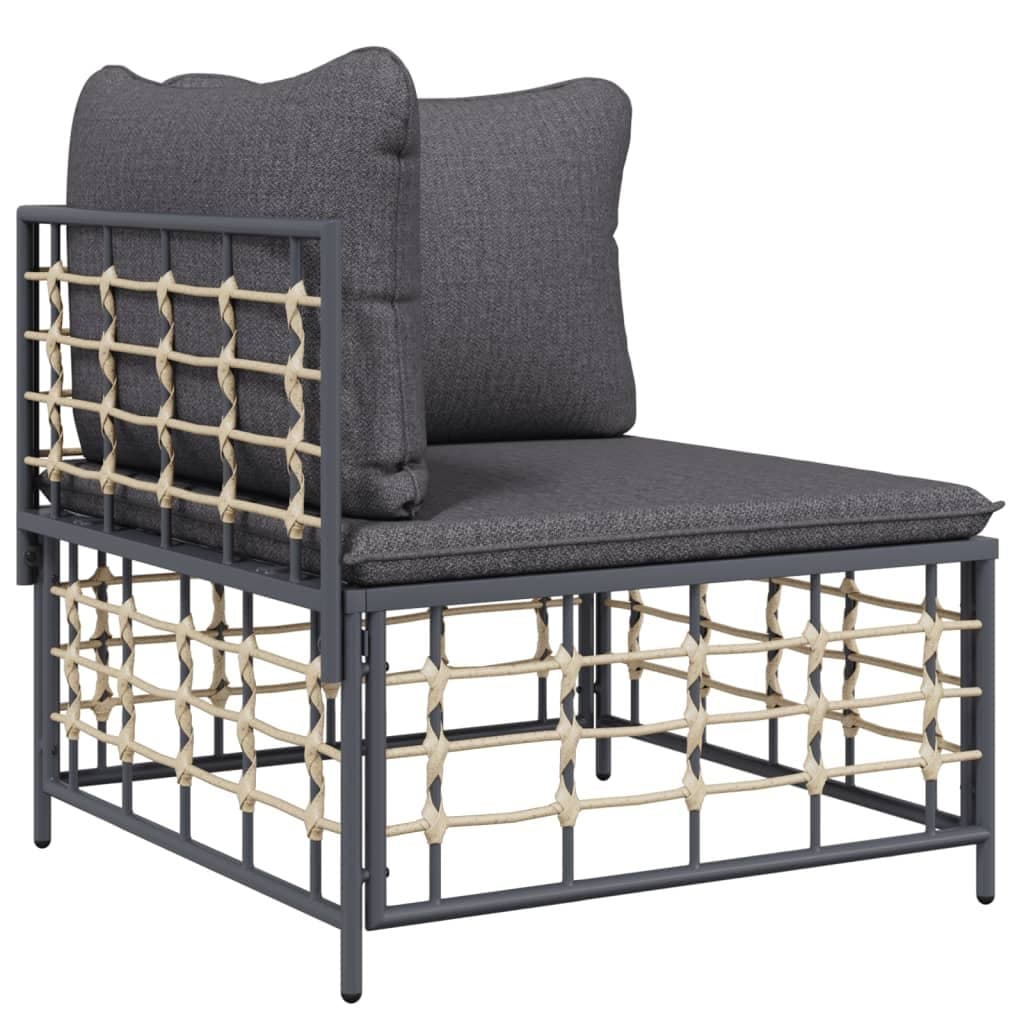 3-Piece Outdoor Garden Lounge Set with Cushions
