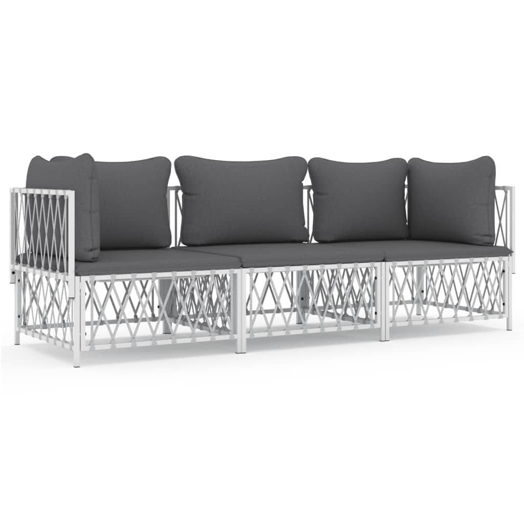 3-Piece Garden Lounge Set with Cushions