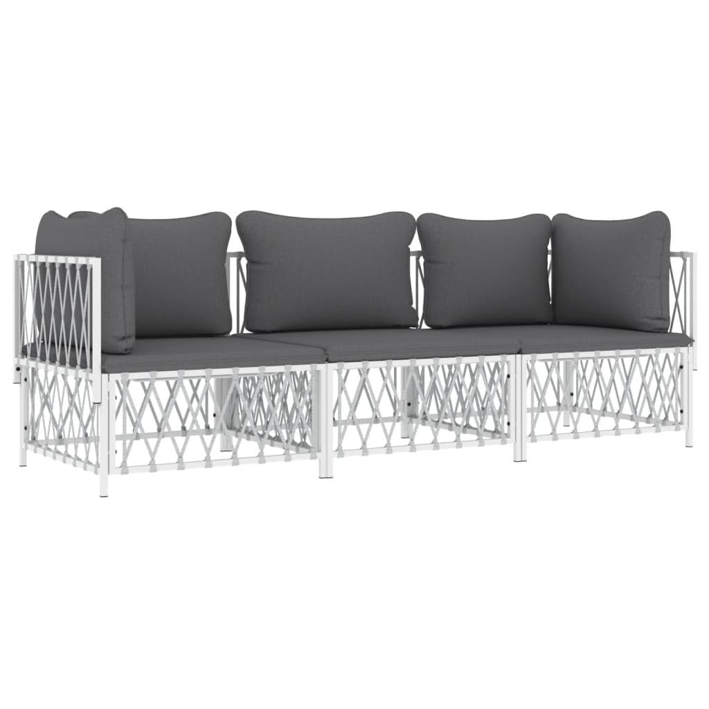3-Piece Garden Lounge Set with Cushions
