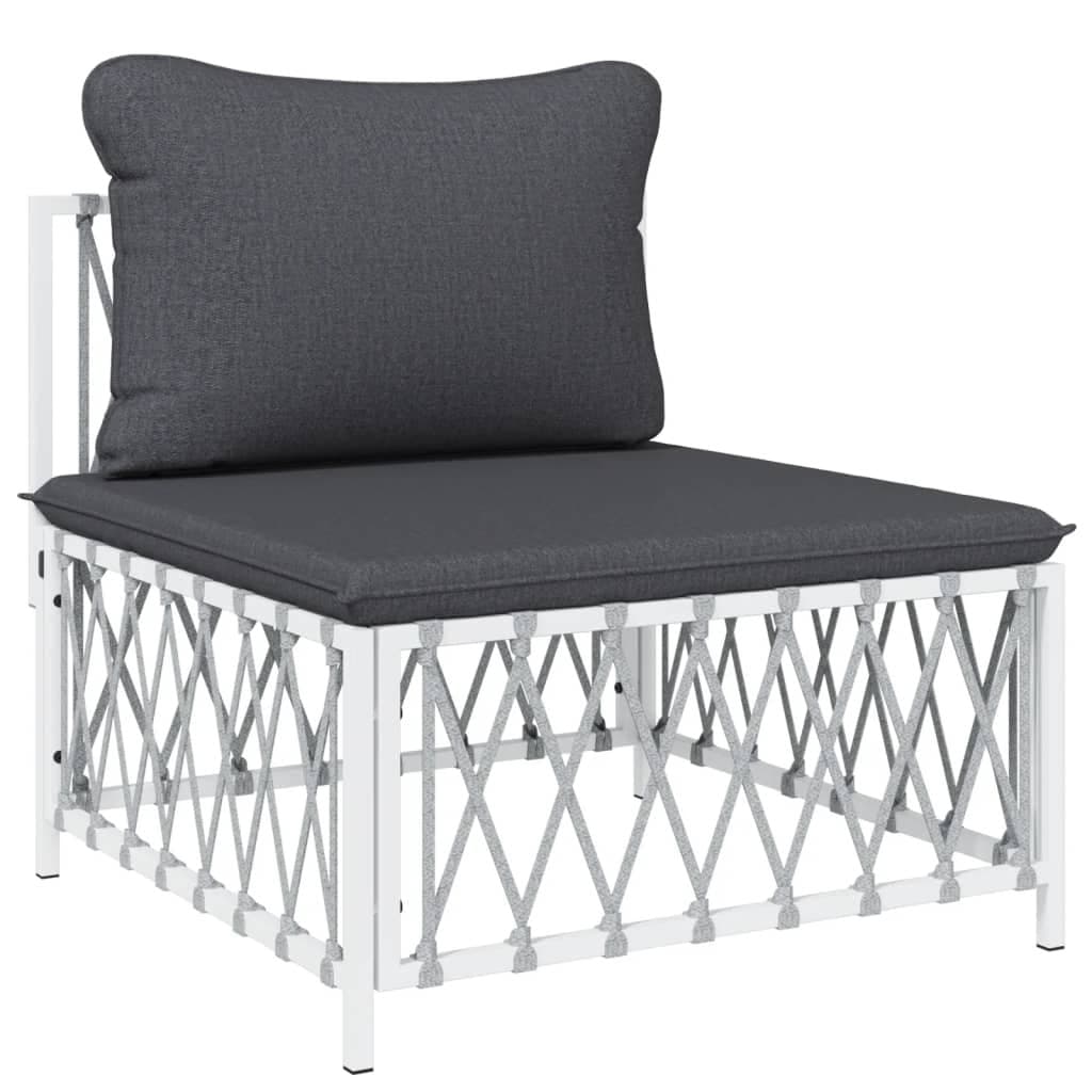 Outdoor Modular Sofa Set 8 Pieces with Steel Frame