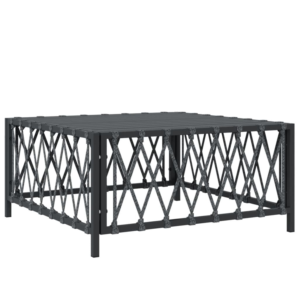 Garden Lounge Set 8 Piece Modular Outdoor Furniture with Cushions Anthracite