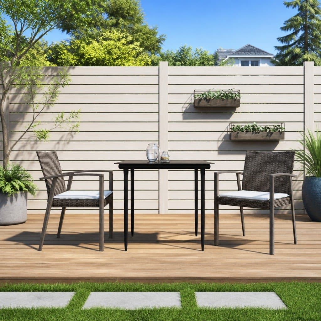 3 Piece Garden Dining Set for Outdoor Spaces