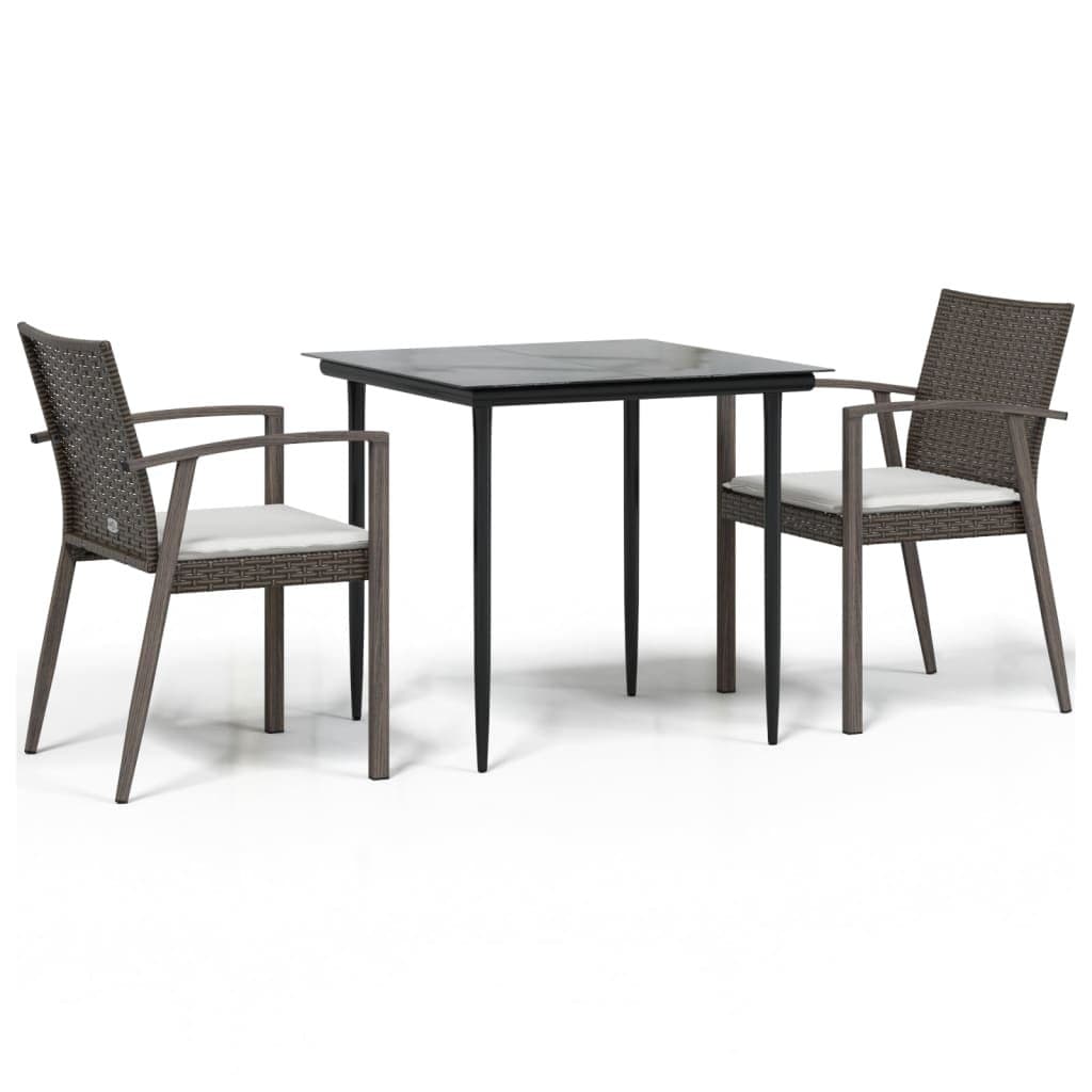 3 Piece Garden Dining Set for Outdoor Spaces