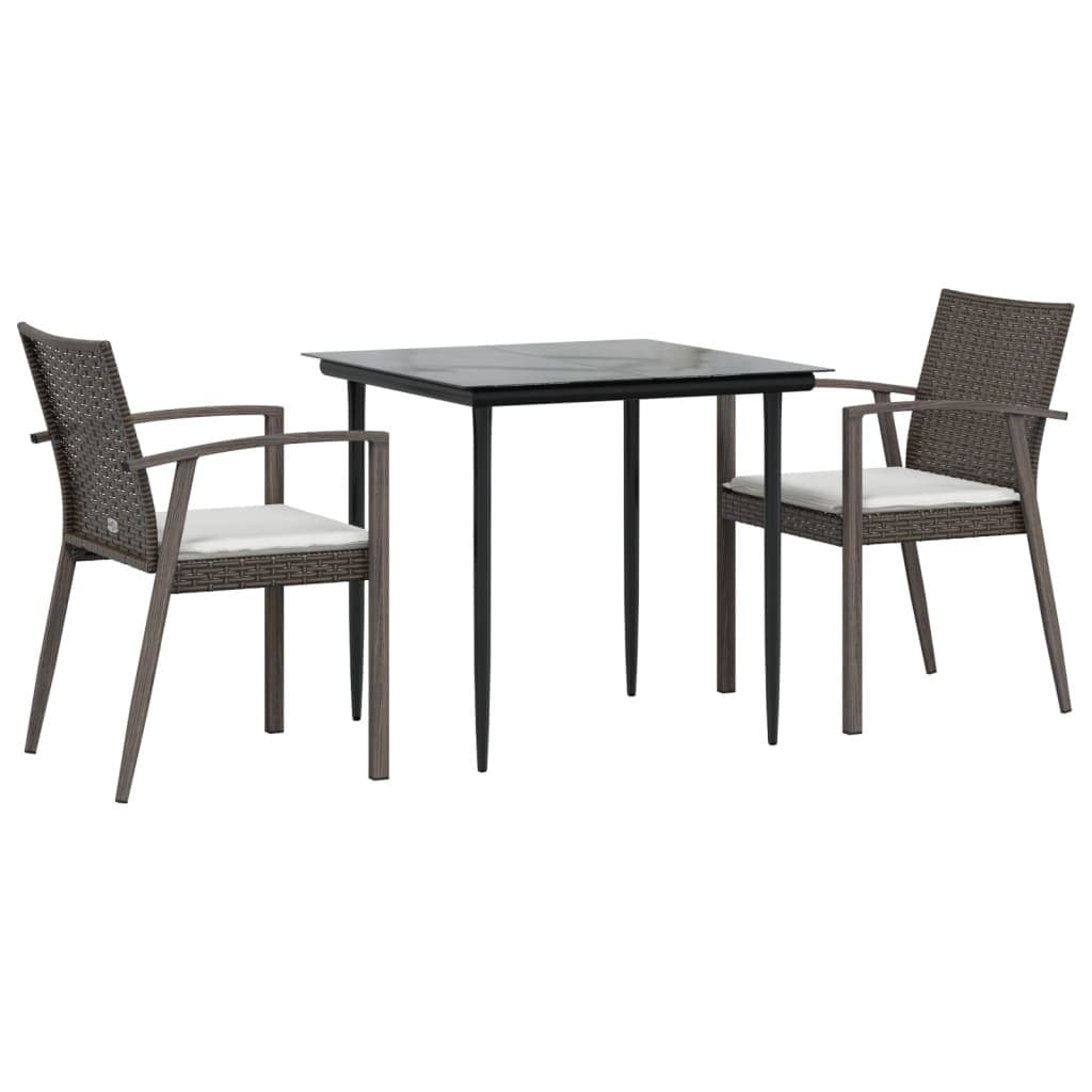 3 Piece Garden Dining Set for Outdoor Spaces