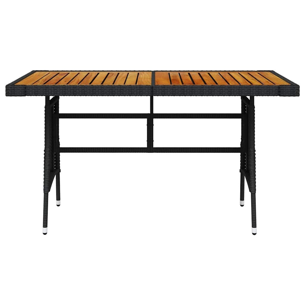 Black Garden Dining Table for Outdoor Spaces