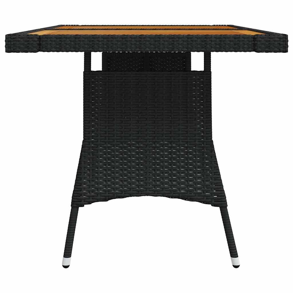 Black Garden Dining Table for Outdoor Spaces