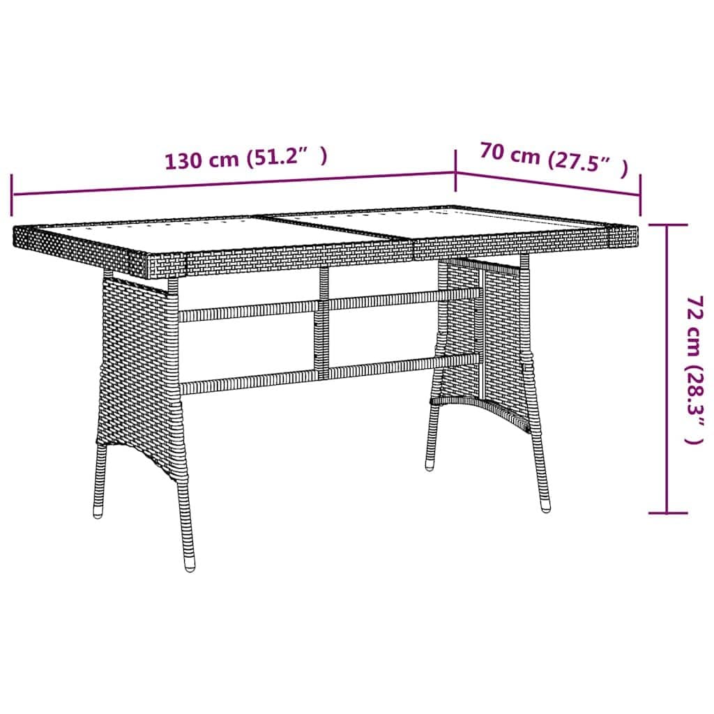 Black Garden Dining Table for Outdoor Spaces
