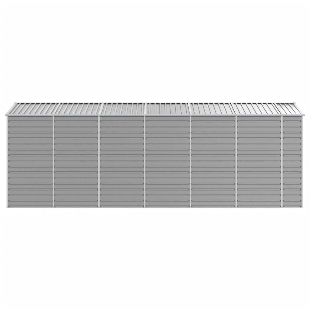 Grey Outdoor Garden Shed with Galvanised Steel Construction