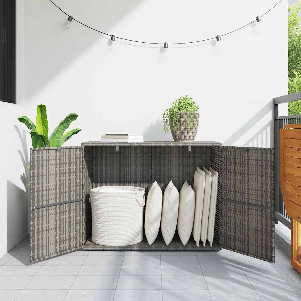 Grey Garden Storage Cabinet 100x55.5x80cm