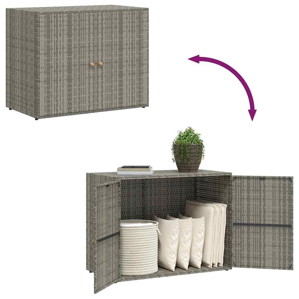 Grey Garden Storage Cabinet 100x55.5x80cm