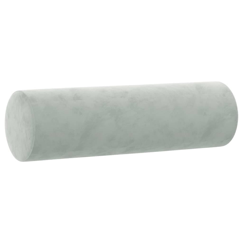 3-Seater Sofa with Velvet Cushions in Grey