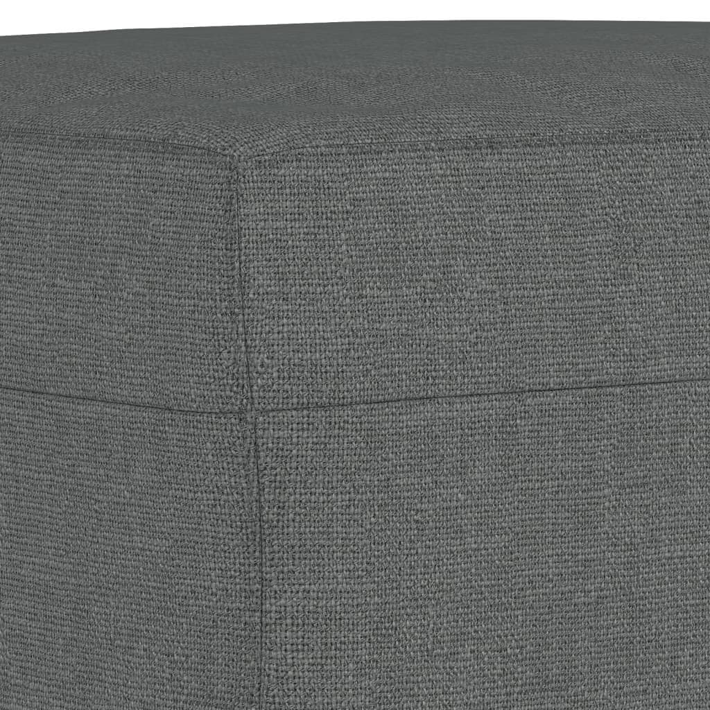 4 Piece Grey Fabric Sofa Set with Pillows