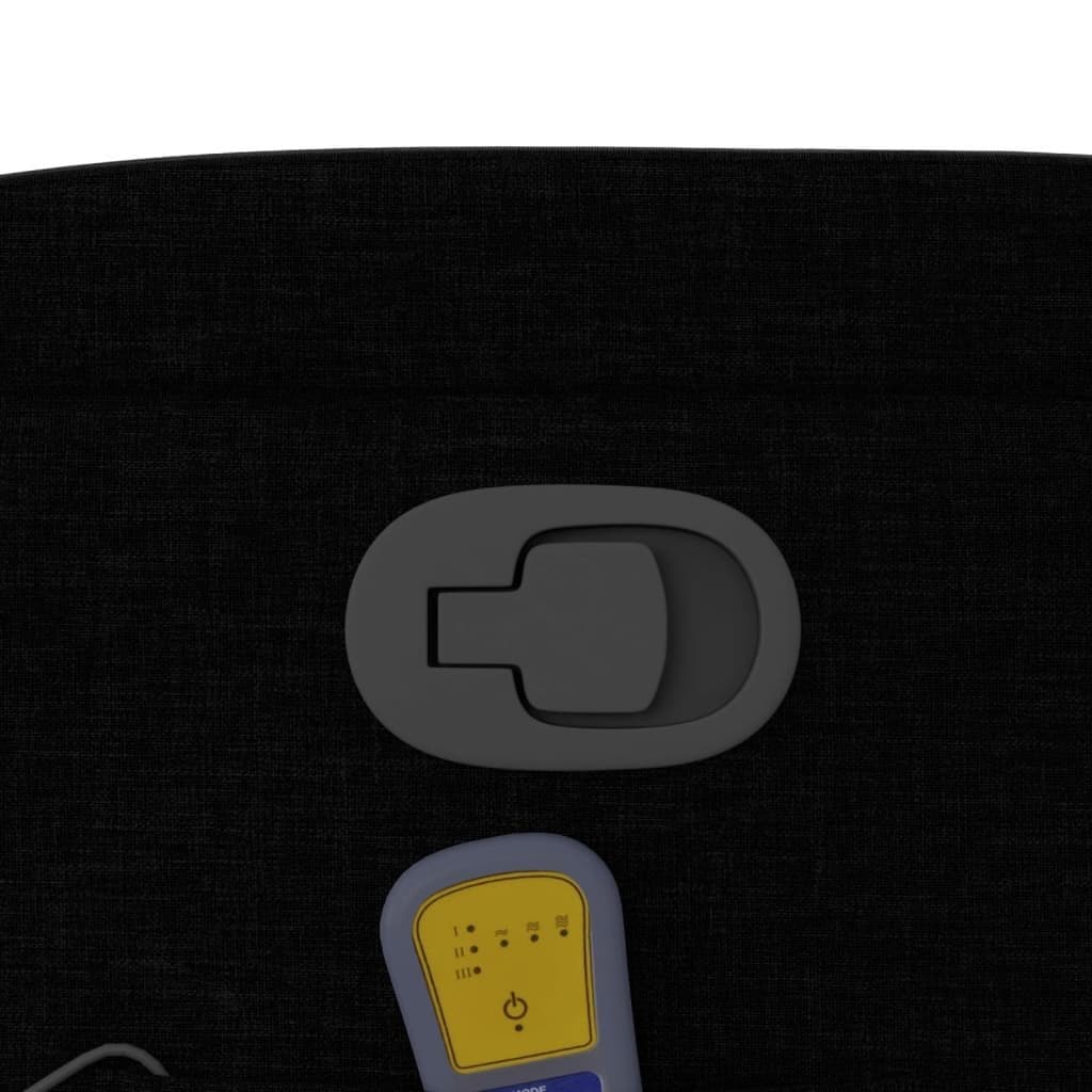 Black Fabric Massage Recliner Chair with Vibration