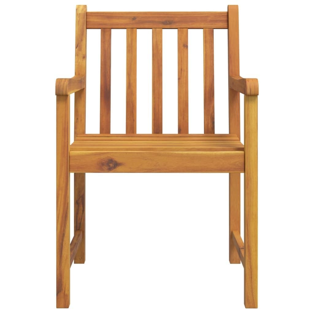 7 Piece Brown Acacia Wood Garden Dining Set