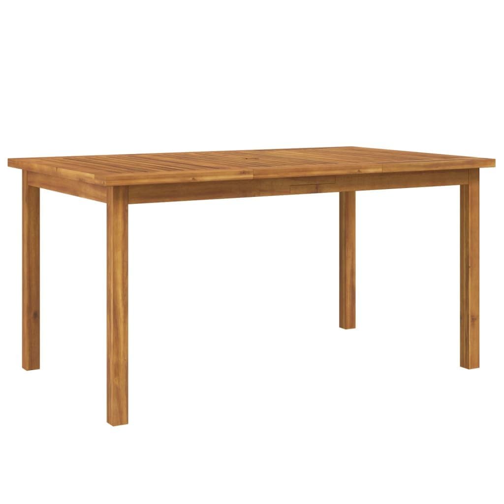 7 Piece Brown Acacia Wood Garden Dining Set
