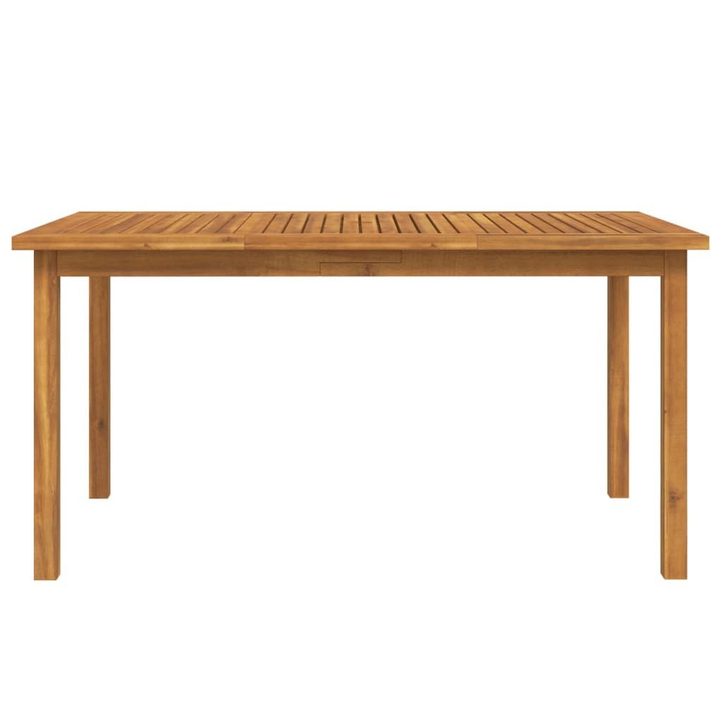 7 Piece Brown Acacia Wood Garden Dining Set