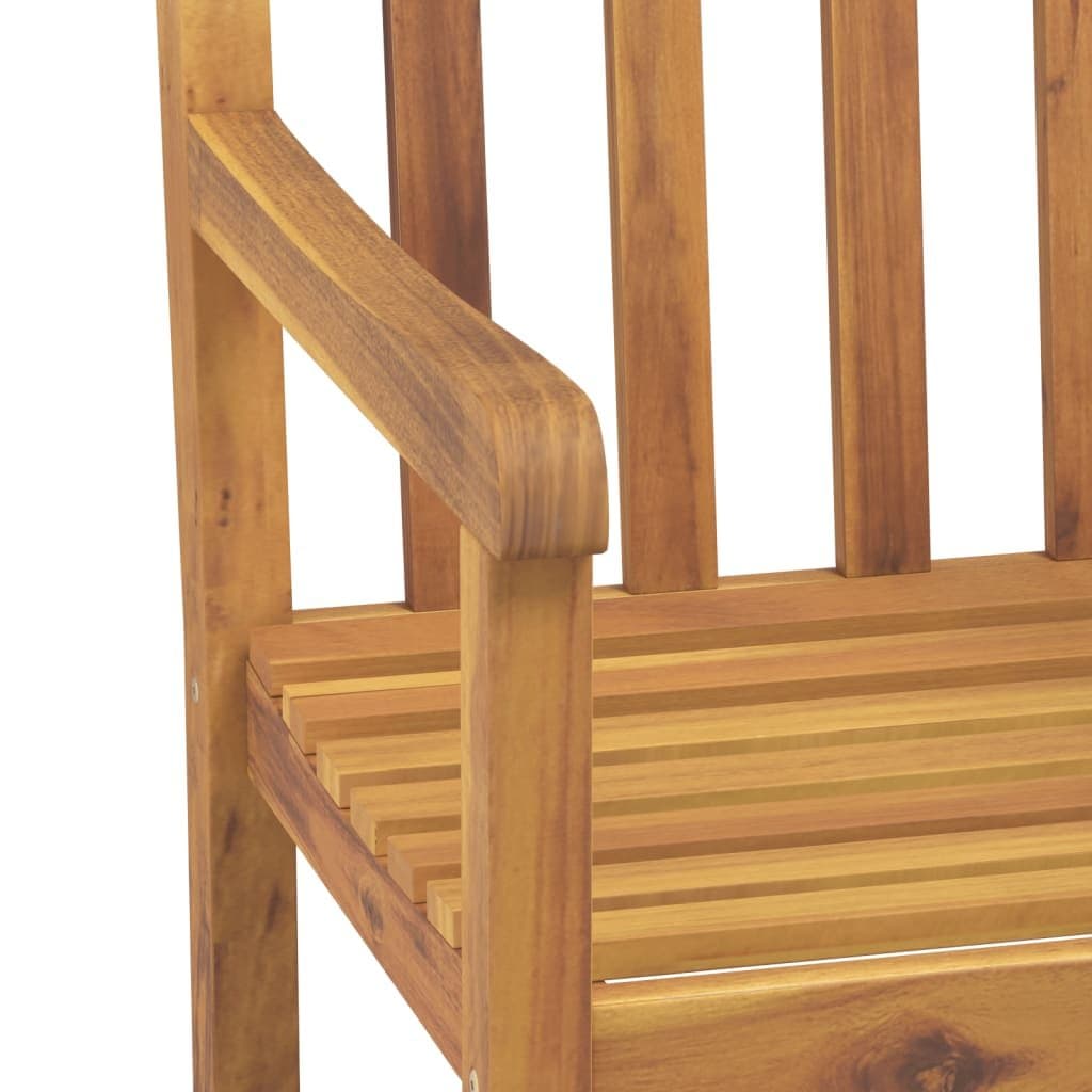 7 Piece Brown Acacia Wood Garden Dining Set