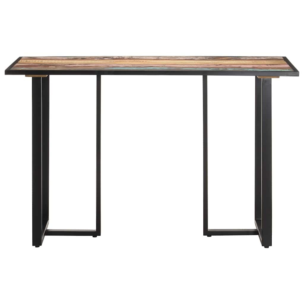 Industrial Style 120 cm Dining Table in Solid Reclaimed Wood
