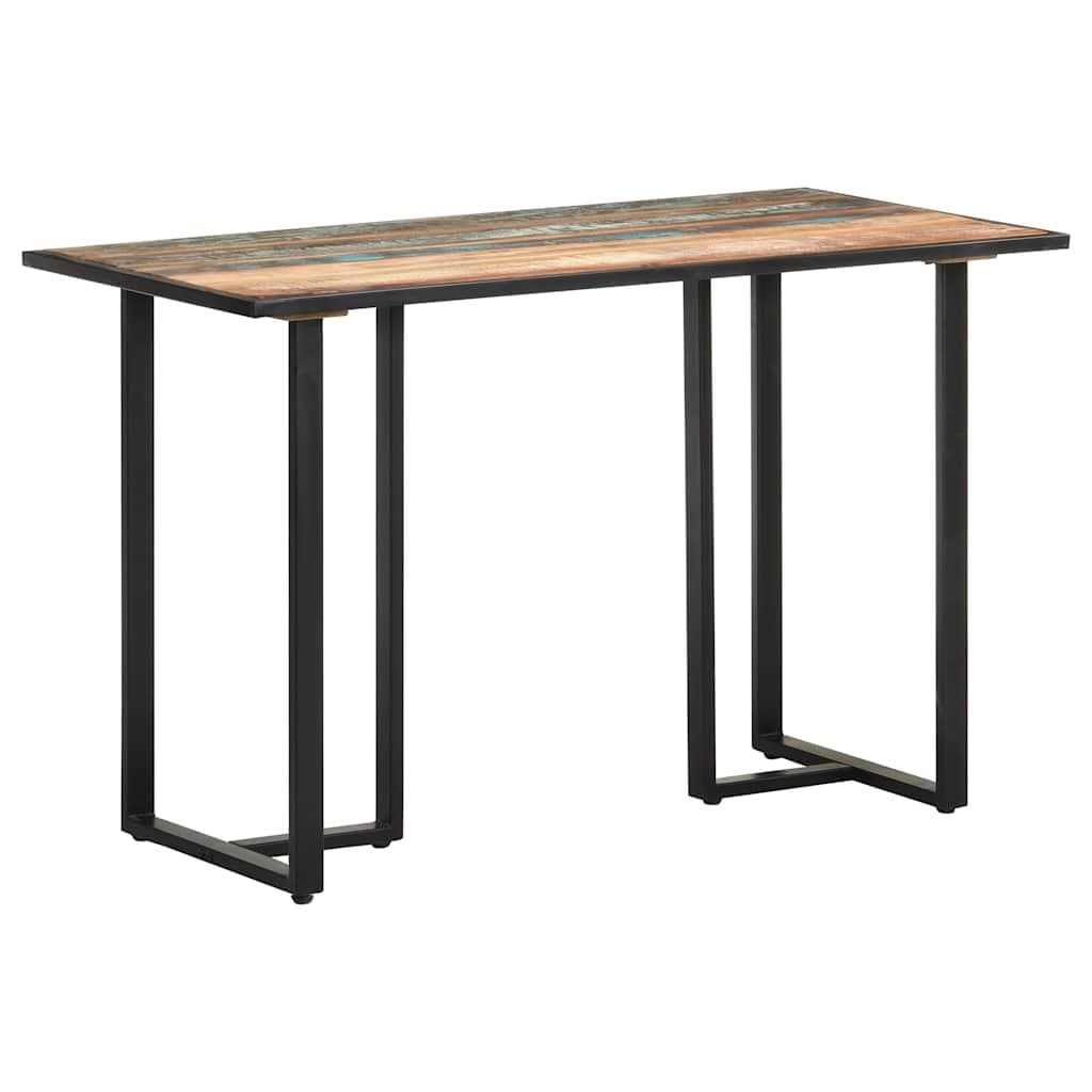 Industrial Style 120 cm Dining Table in Solid Reclaimed Wood