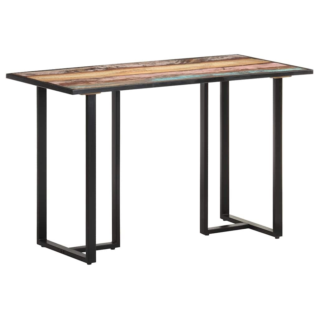 Industrial Style 120 cm Dining Table in Solid Reclaimed Wood