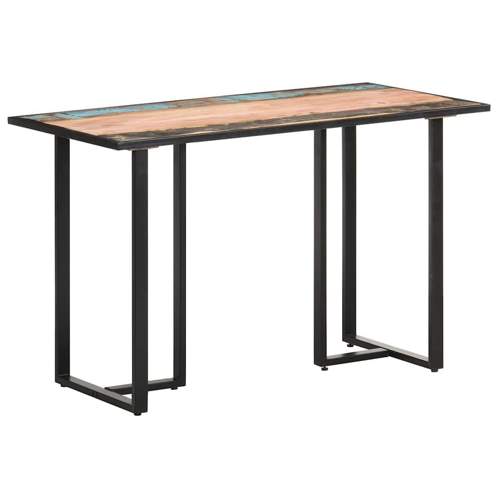 Industrial Style 120 cm Dining Table in Solid Reclaimed Wood