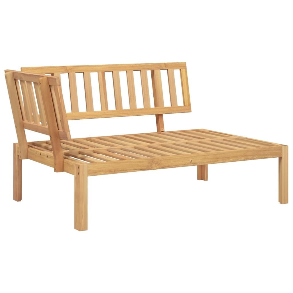 Outdoor Sectional Corner Sofa 2 pcs Solid Wood Lounge
