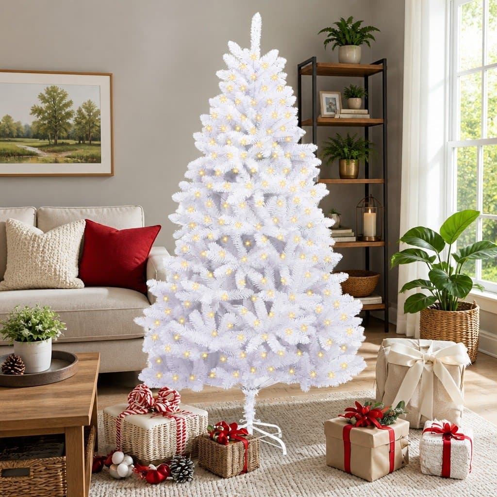 White Artificial Christmas Tree 180cm