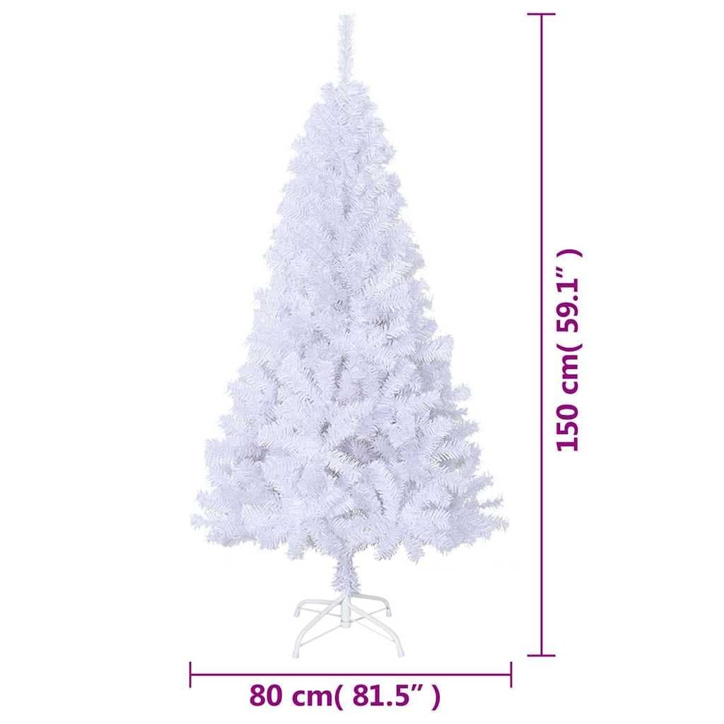 White Artificial Christmas Tree 150cm PVC