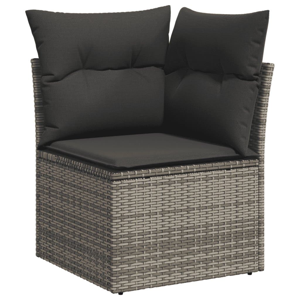 5 Piece Grey Modular Garden Sofa Set