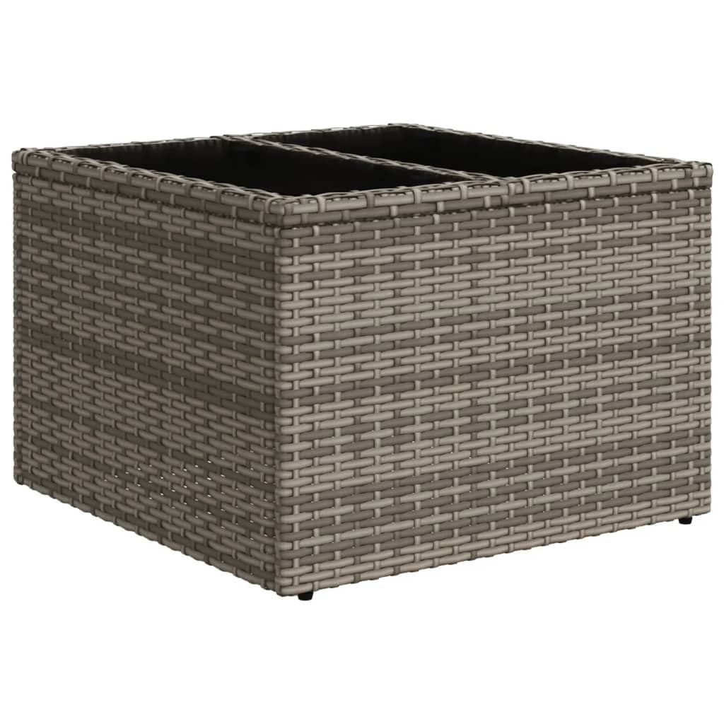 8 Piece Grey Poly Rattan Outdoor Sofa Set