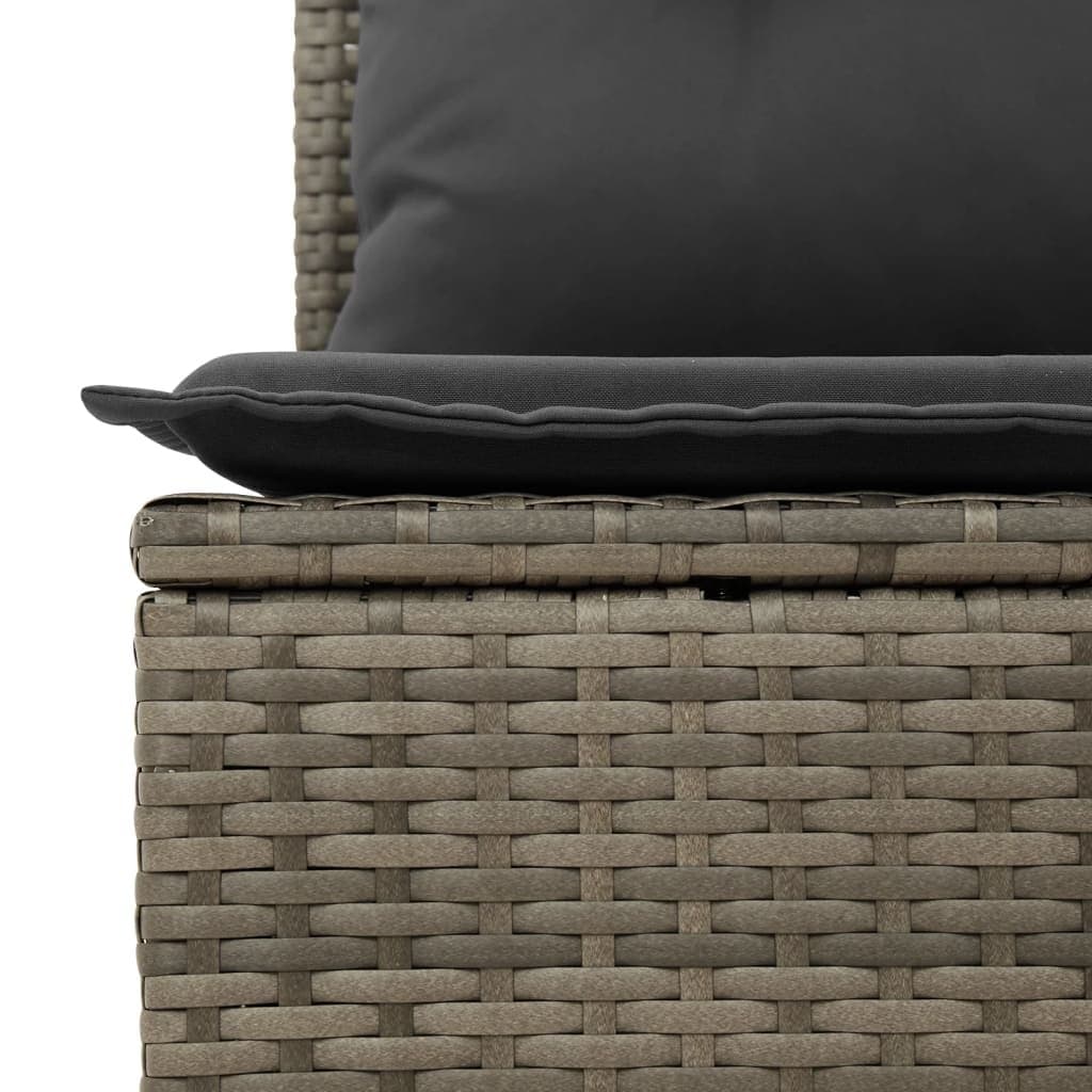Modular Grey 9 Piece Outdoor Garden Sofa Set