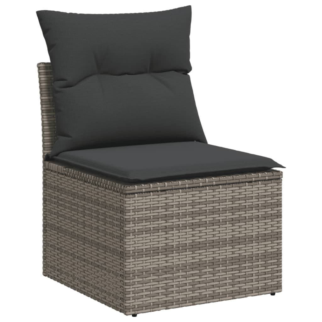 Modular Grey 9 Piece Outdoor Garden Sofa Set