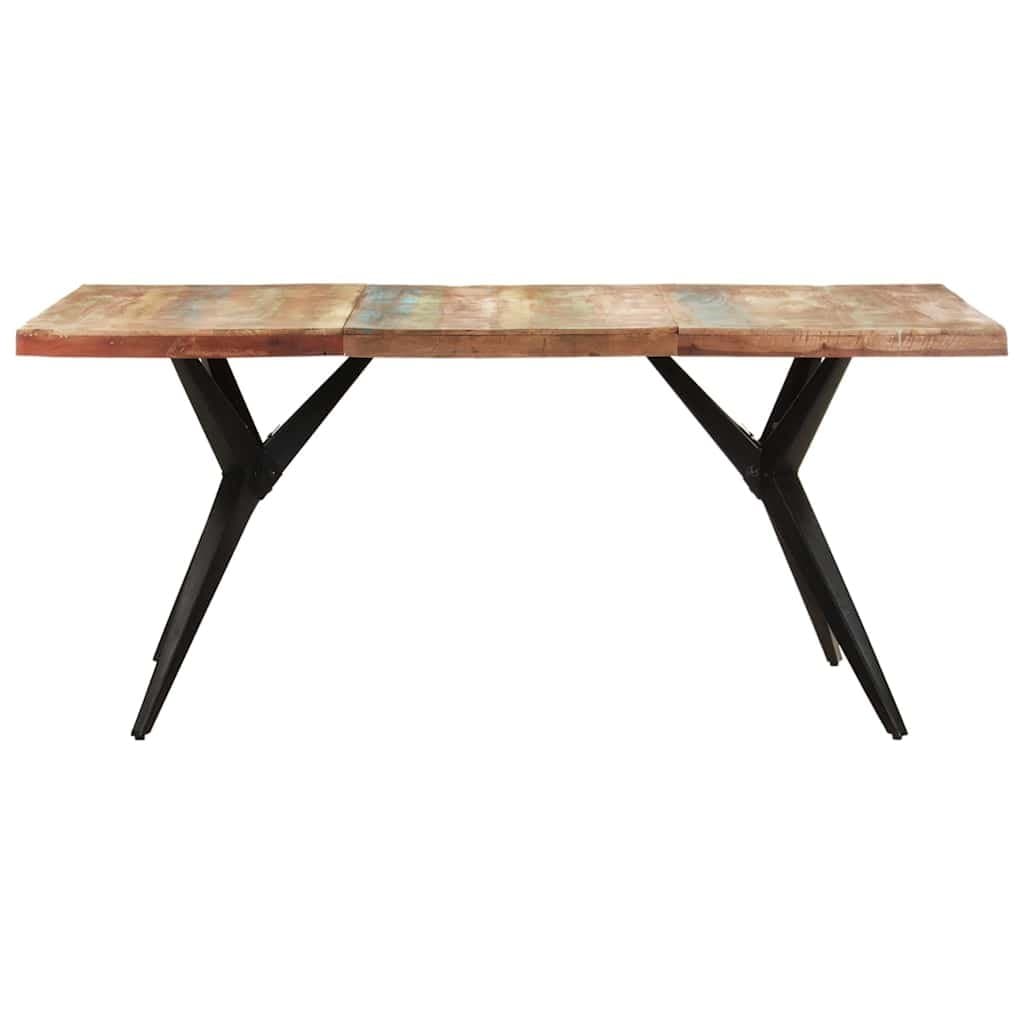 Dining Table 180x90x76cm with Reclaimed Wood Top