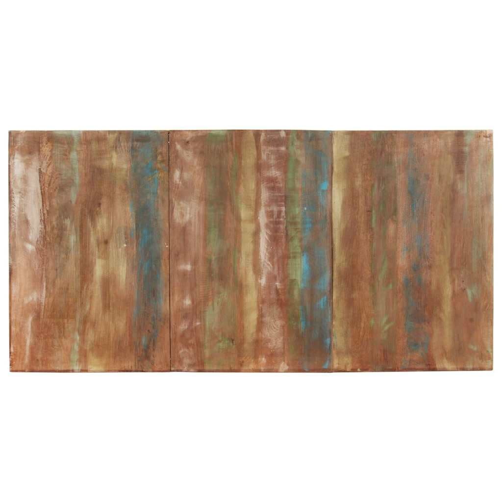 Dining Table 180x90x76cm with Reclaimed Wood Top