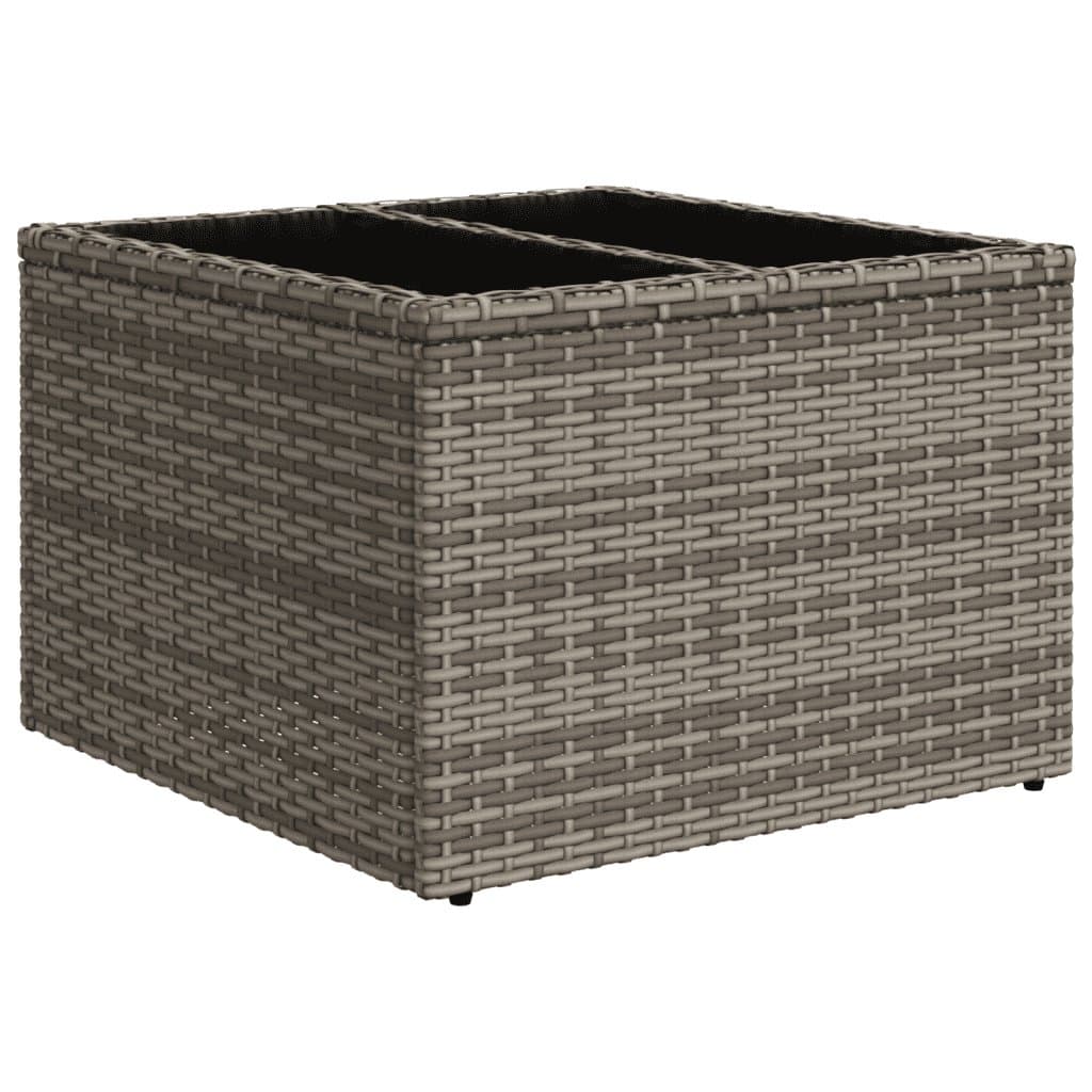 Grey Outdoor 7 Piece Rattan Garden Sofa Set with Cushions