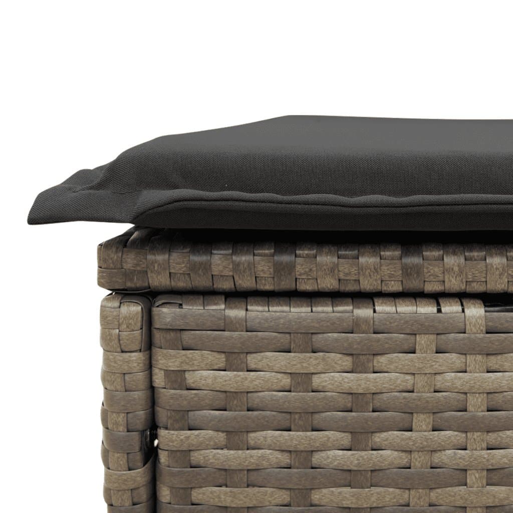 Grey Outdoor 7 Piece Rattan Garden Sofa Set with Cushions