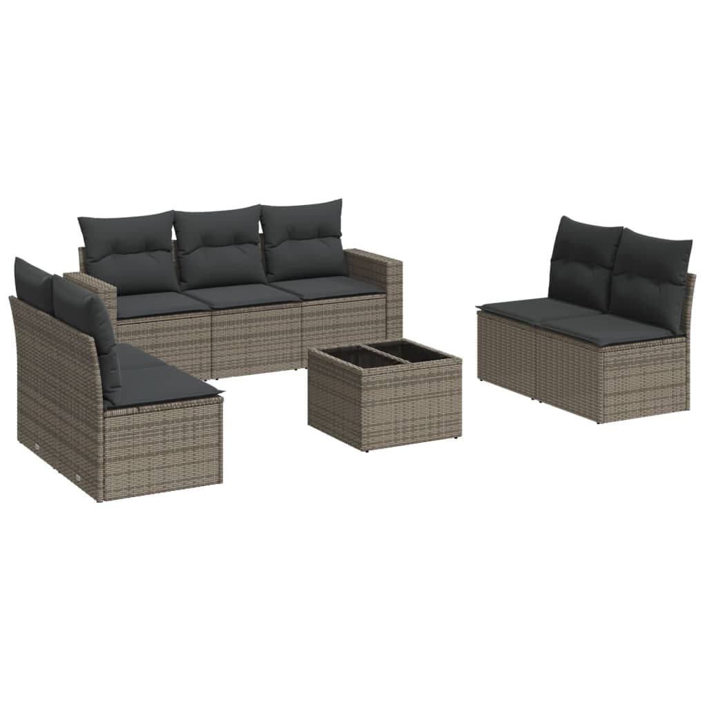 8 Piece Outdoor Garden Sofa Set with Storage