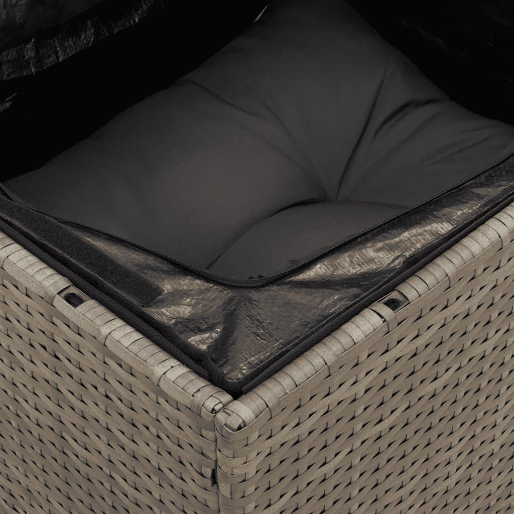 9-Piece Modular Garden Sofa Set in Grey Rattan