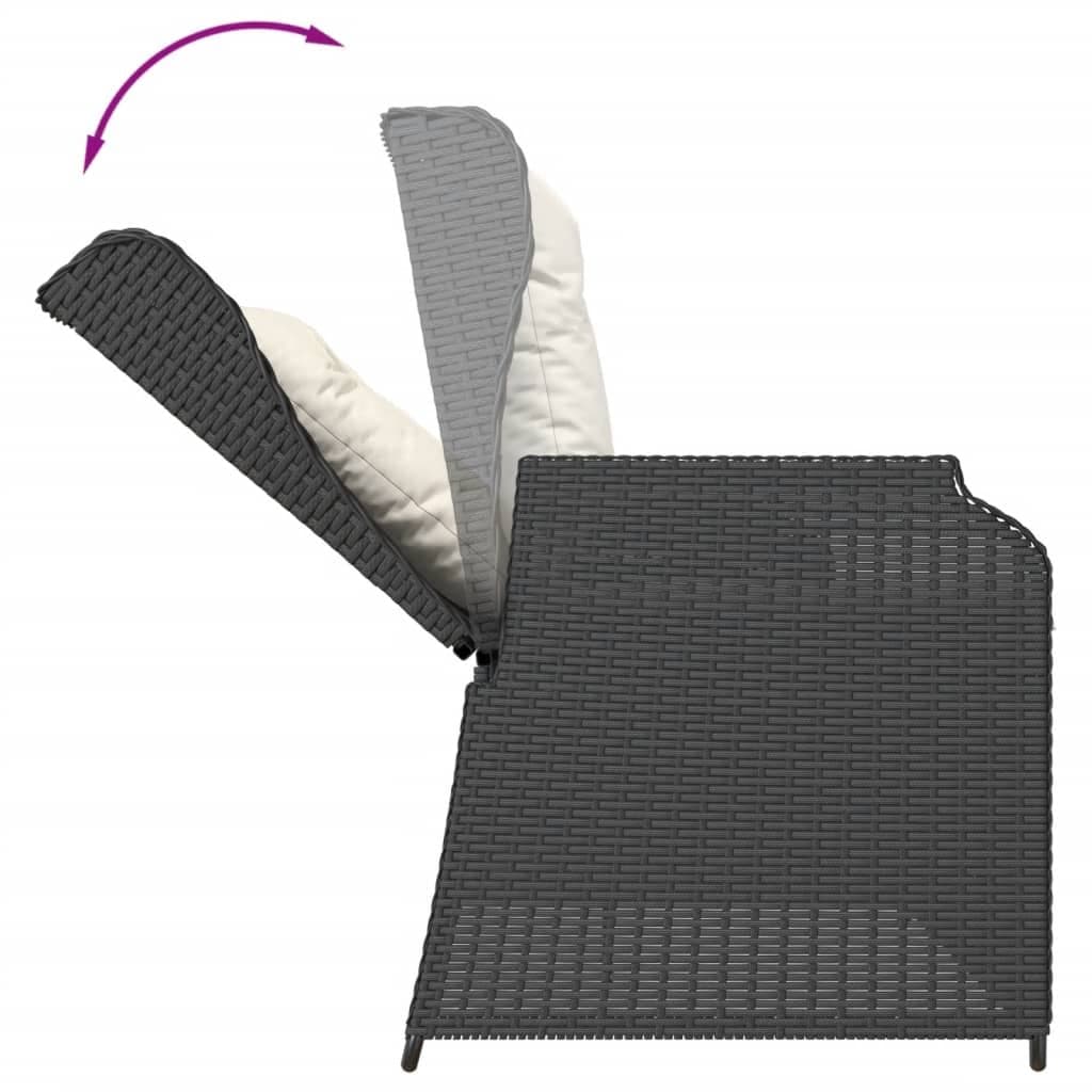 3 Piece Outdoor Garden Lounge Set with Cushions