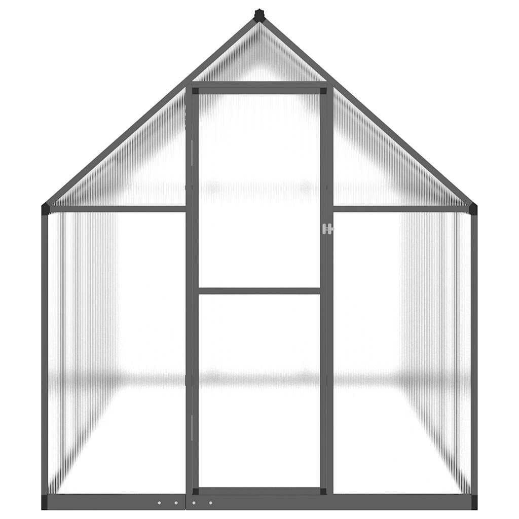 Aluminium Greenhouse with Polycarbonate Panels 334x169x195cm
