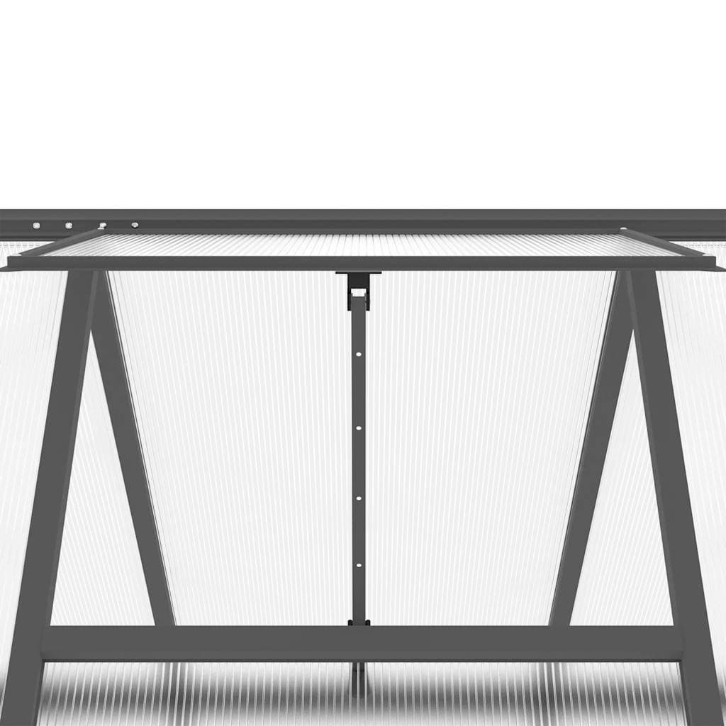 Aluminium Greenhouse with Polycarbonate Panels 334x169x195cm