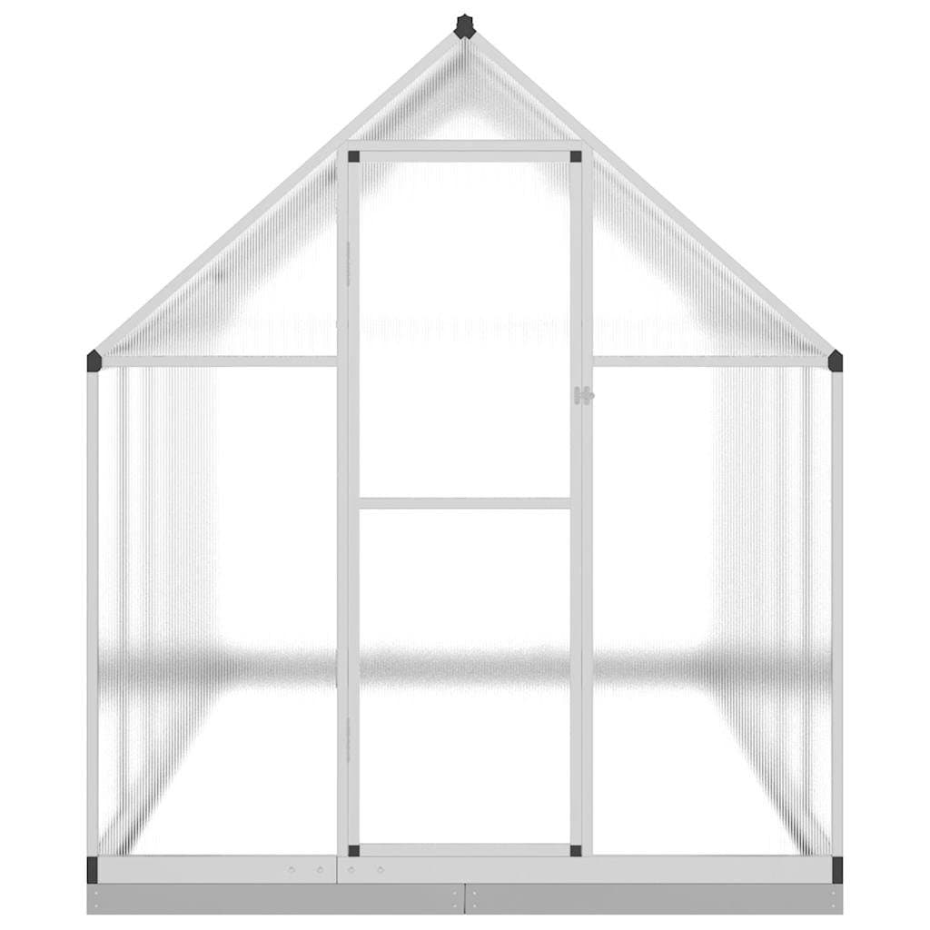 Walk-In Greenhouse with Silver Aluminium Frame 334x169x202 cm