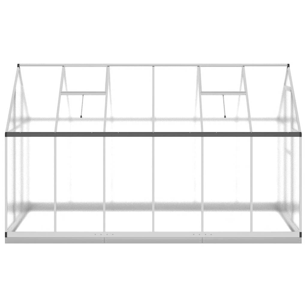 Walk-In Greenhouse with Silver Aluminium Frame 334x169x202 cm