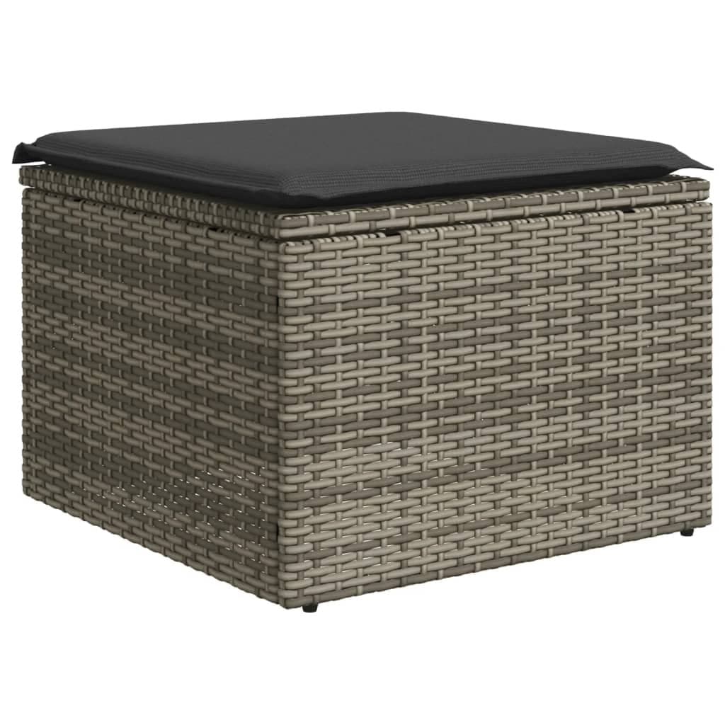 Modular 8-Piece Outdoor Garden Sofa Set in Grey