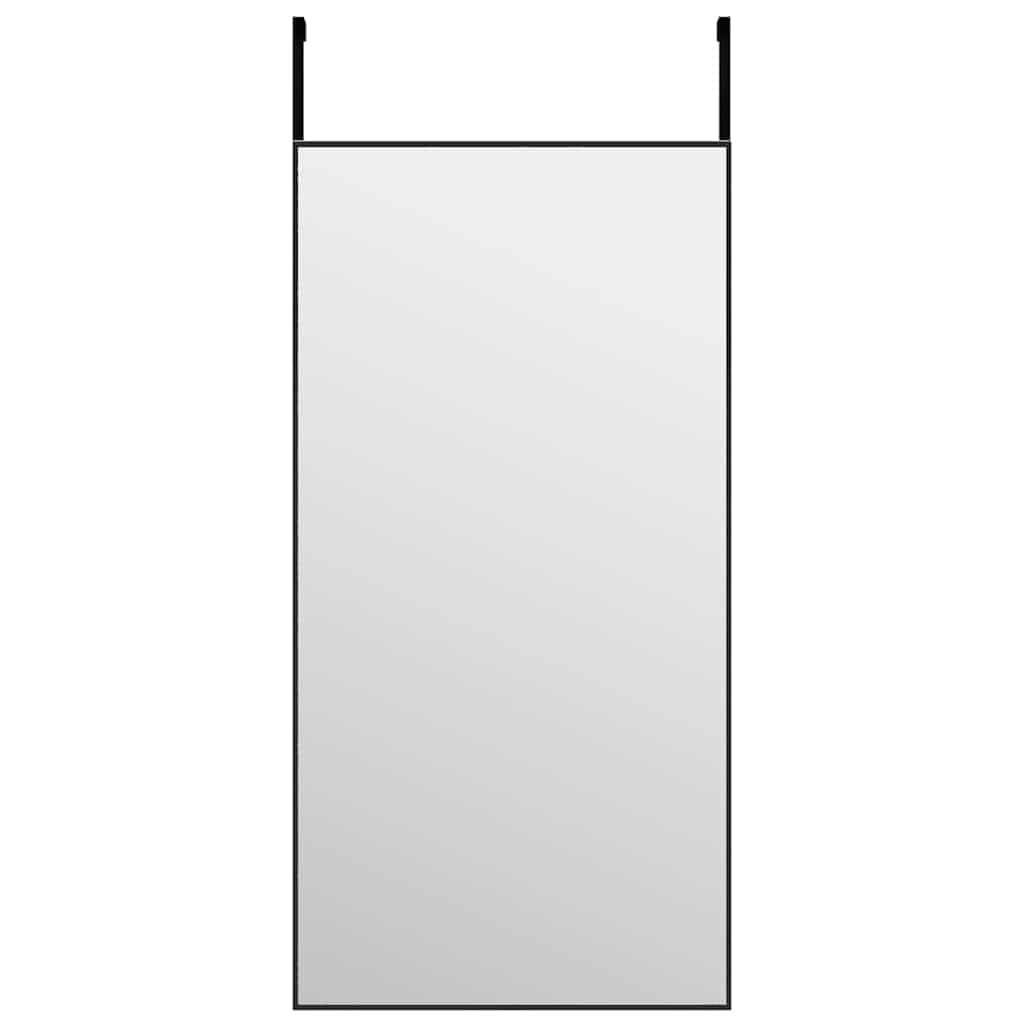 Black Door Mirror 40x80 cm for Over Door Use