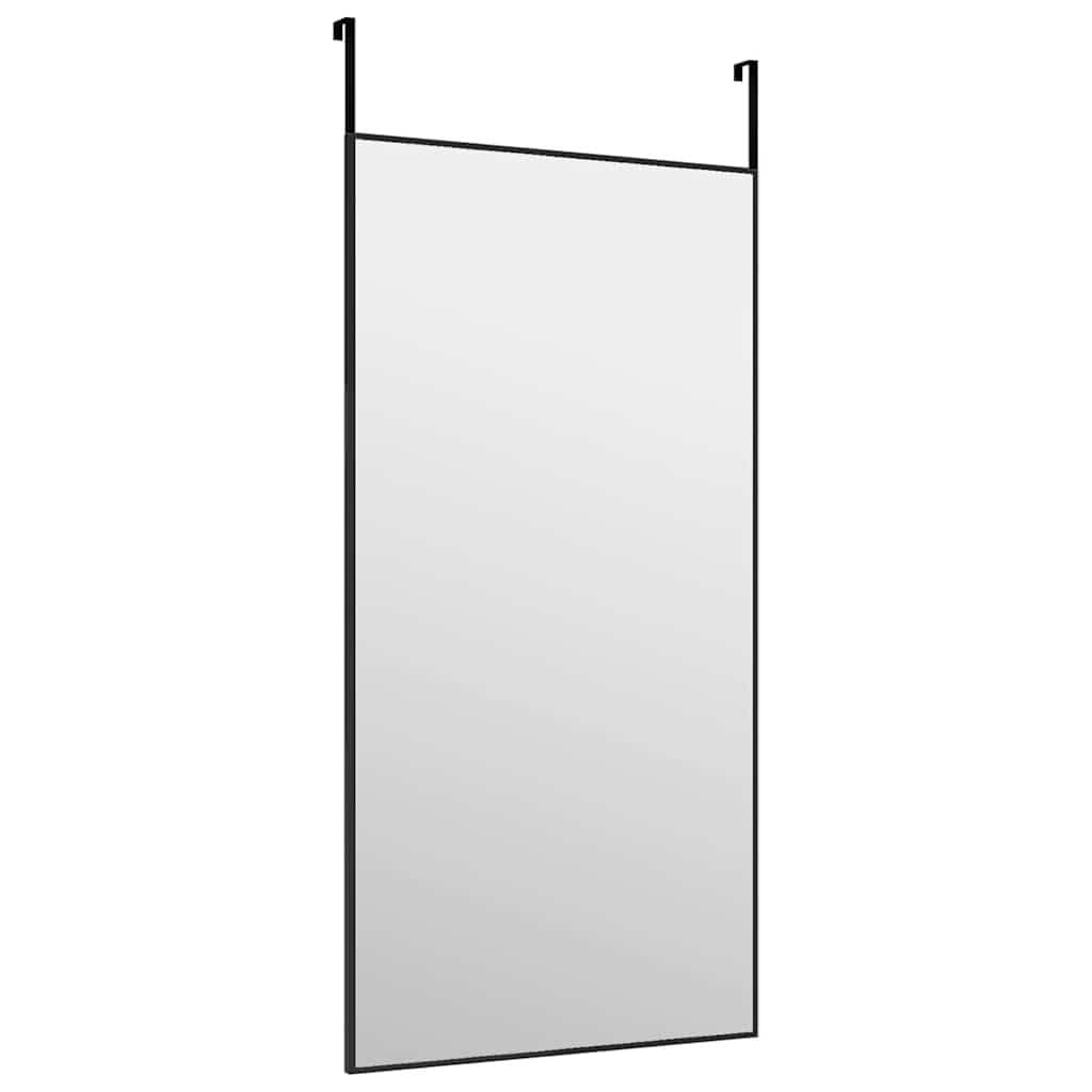 Black Door Mirror 40x80 cm for Over Door Use