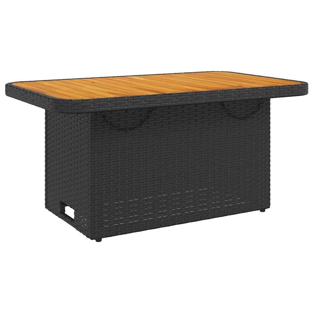 Adjustable Garden Dining Set 2-Piece Black