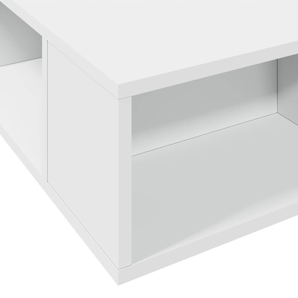 White Bed Frame with Slatted Base 135x190 cm