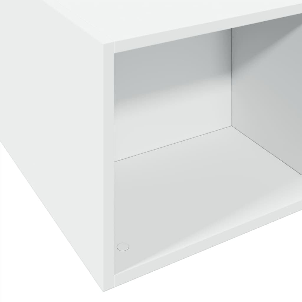 White Bed Frame 150x200cm with Storage Compartments